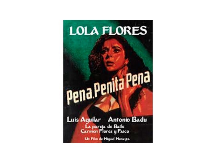 Cartel promocional de “Pena, penita, pena” (1953), dirigida por Miguel Morayta.
